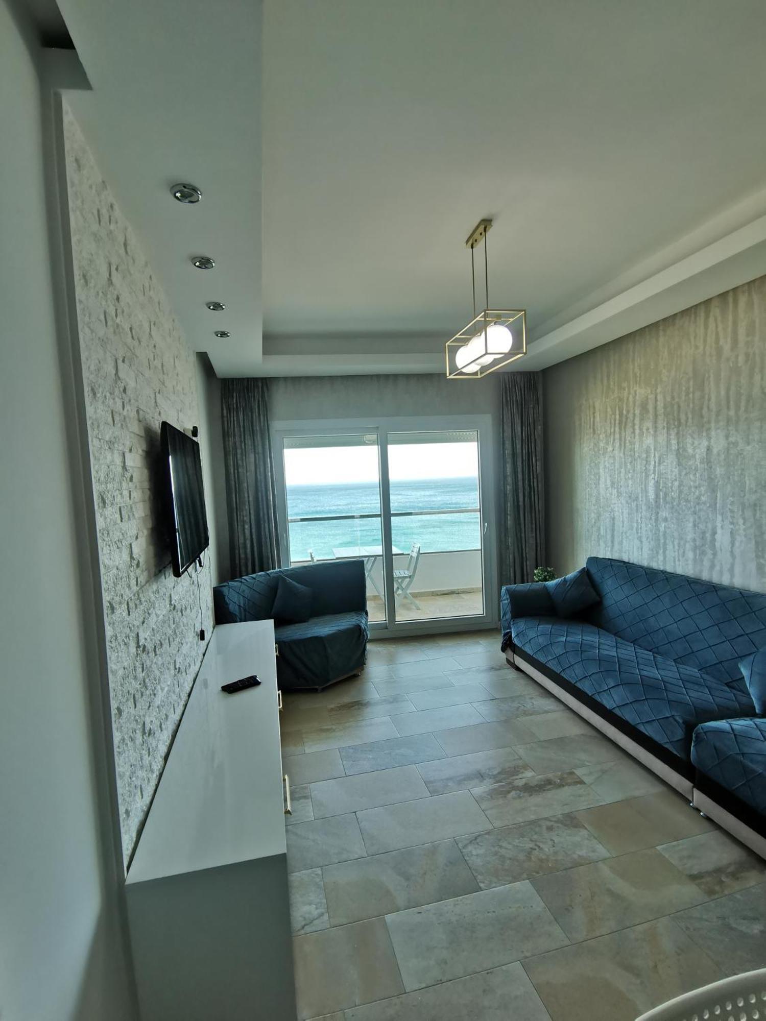 Appartf3 Vue Panoramique Sur Mer Residence Vista Del Mar Fnideq Eksteriør billede